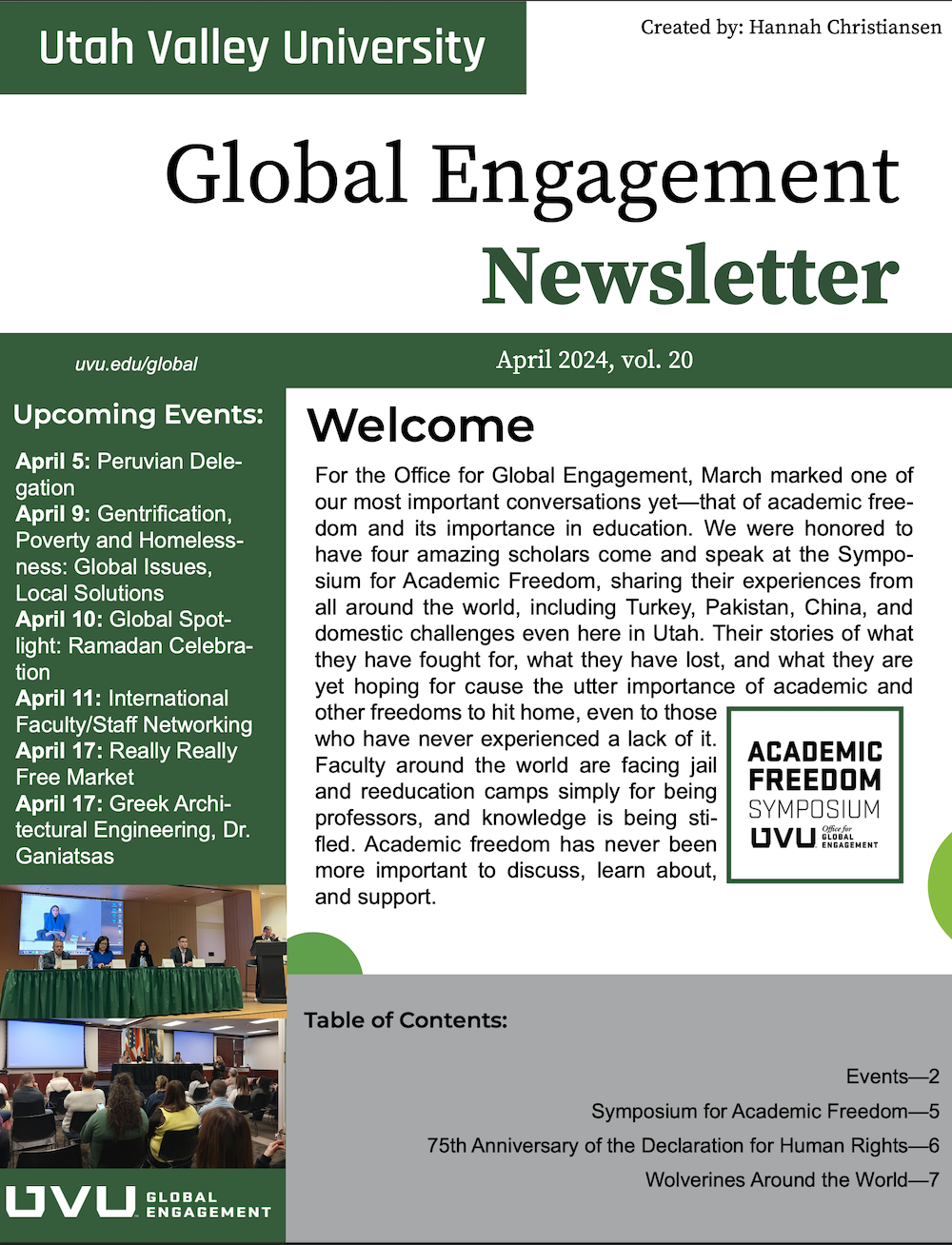 April Newsletter