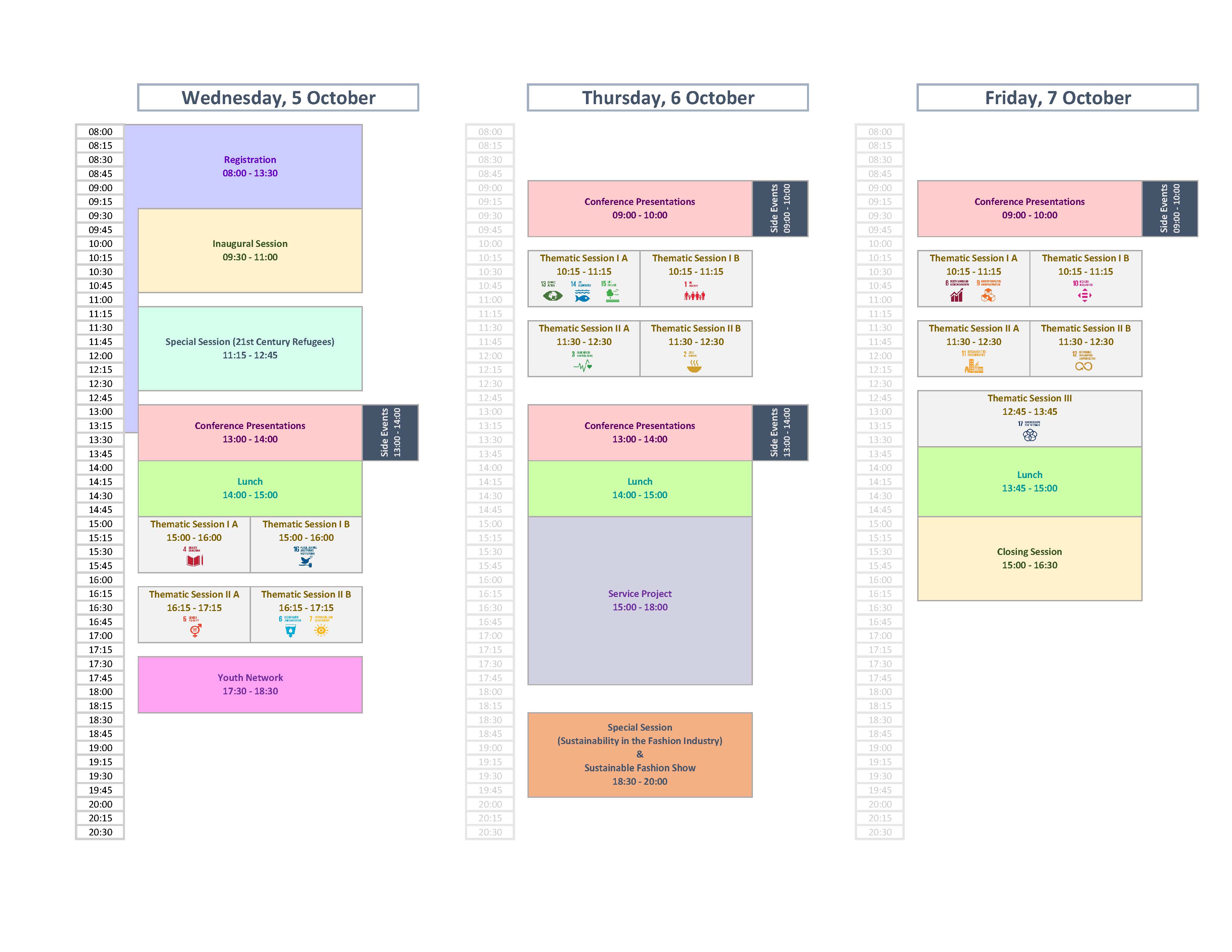 Conference Schedule At A Glance