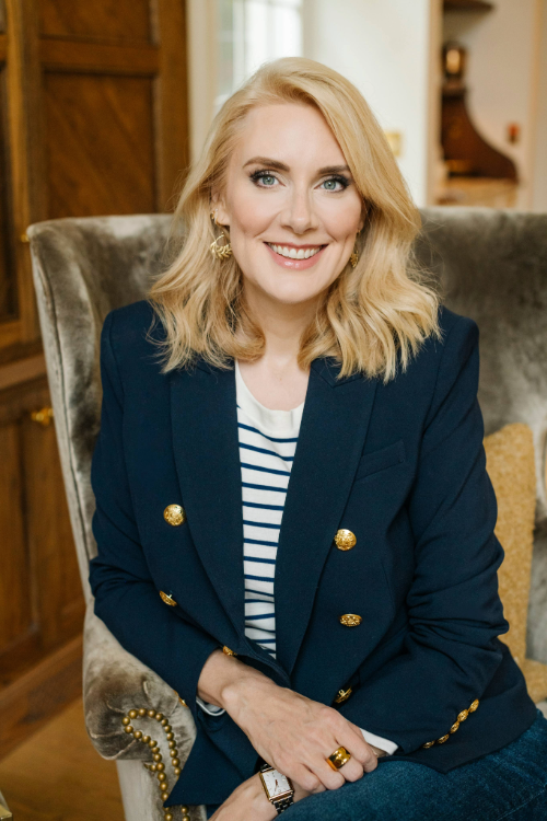 A portrait photograph of Sharon McMahon