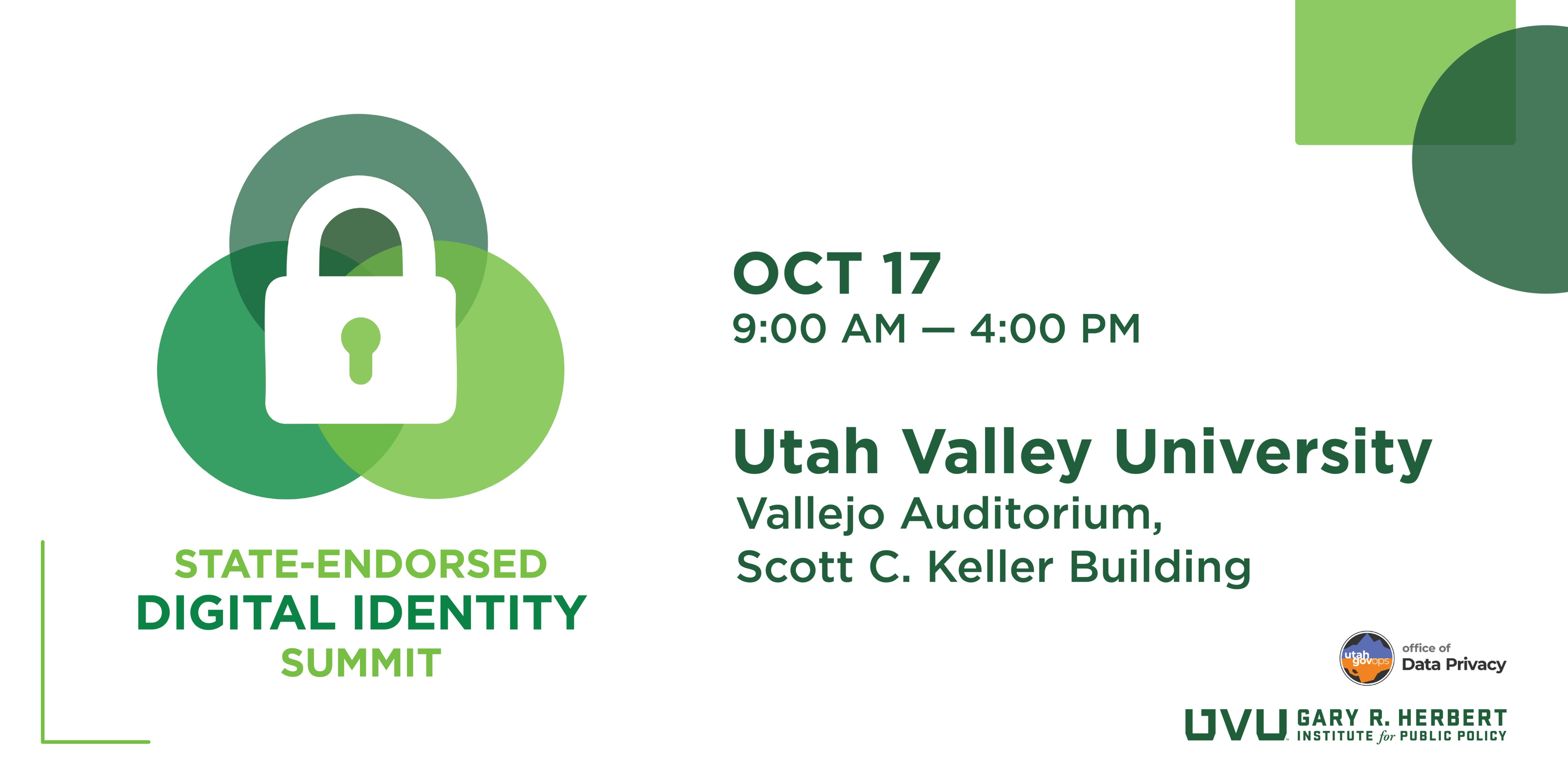 2025 SEDI Summit State-Endorsed Digital Identity Summit Banner Logo
