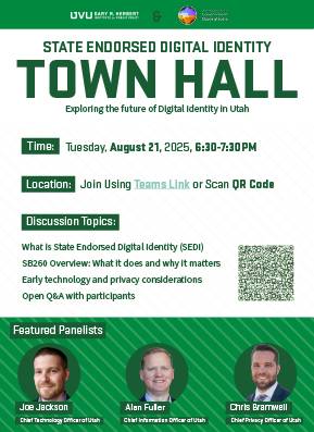 Image of SEDI Town Hall flyer for August 21, 2025