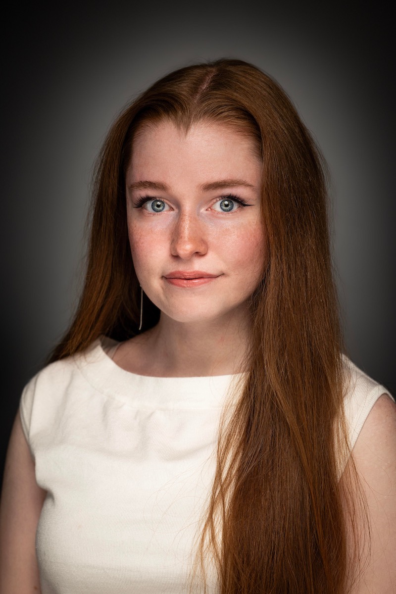 Abbie Fisher headshot Serious photo of Abbie Fisher