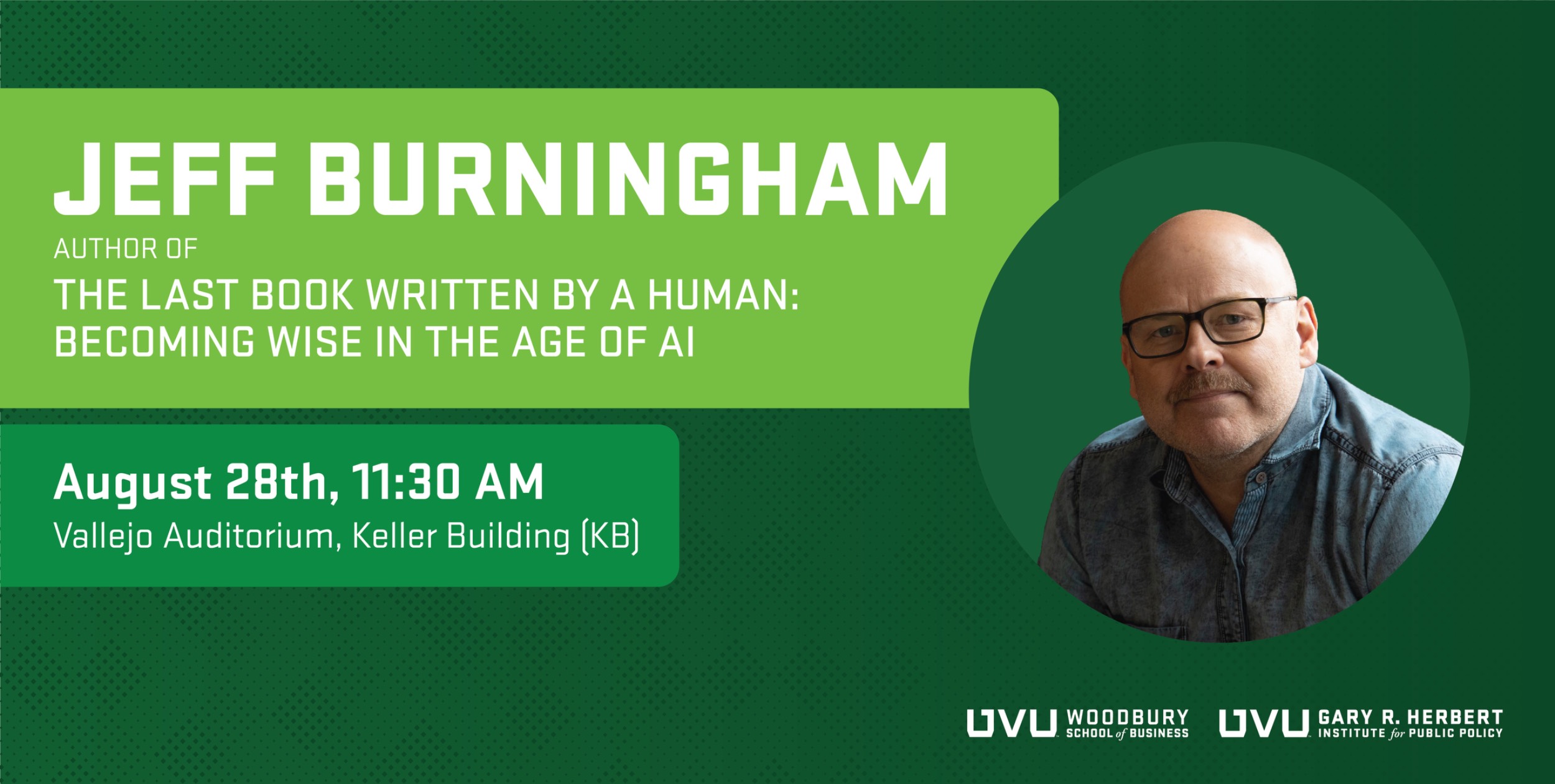 Woodbury Lecture Series event with Jeff Burningham