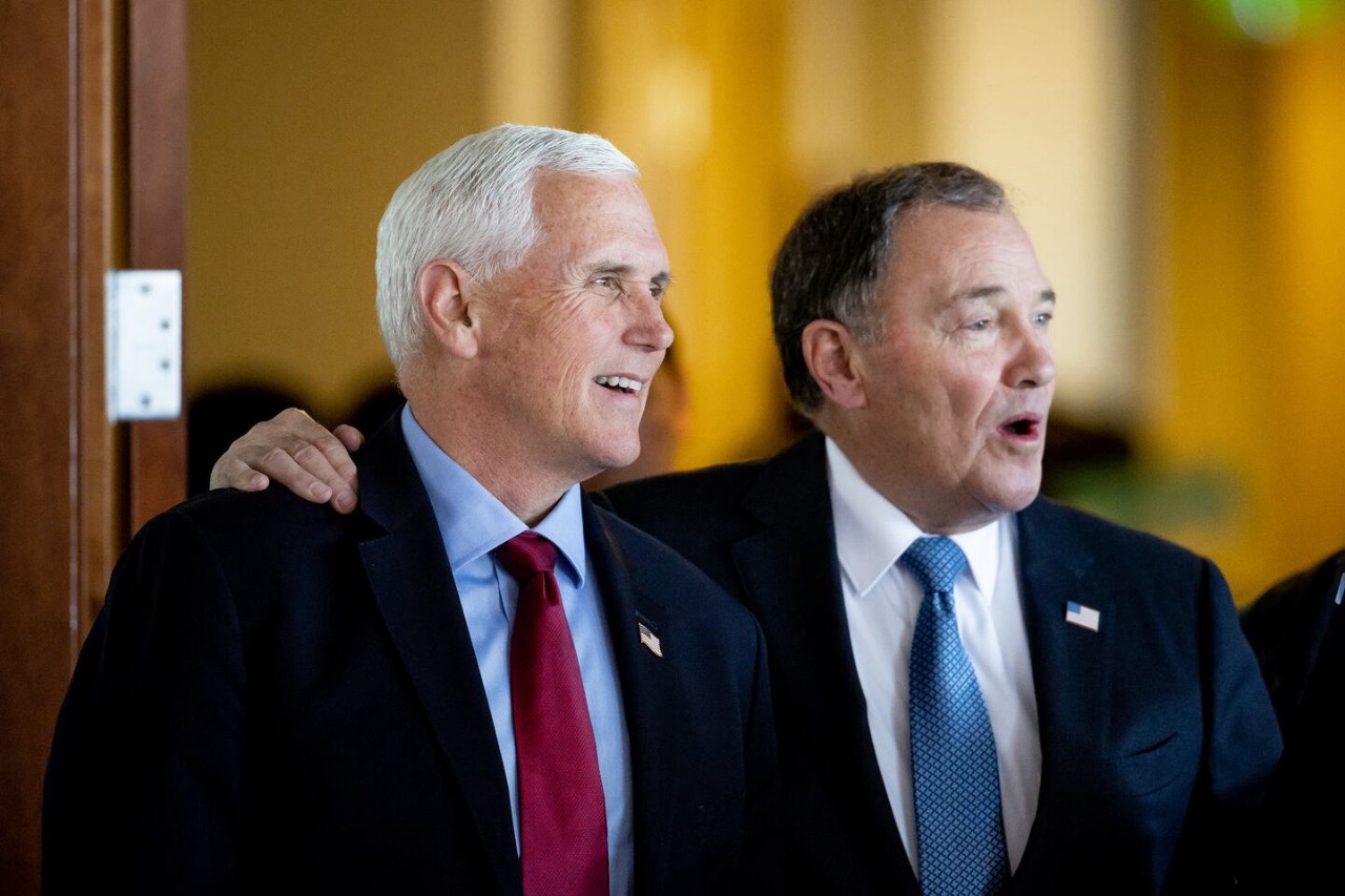 Mike Pence and Governor Herbert