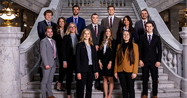 Student Interns at the Utah Capitol building