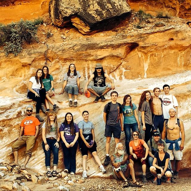 Student group excursion to Capitol Reef NP