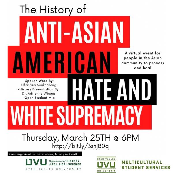 The History of Anti-Asian Hate and White Supremacy poster
