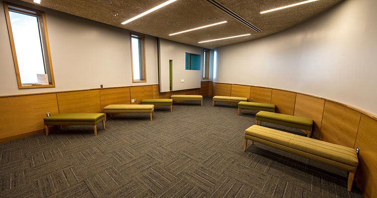 This is a picture of UVU's Prayer and Reflection Room.