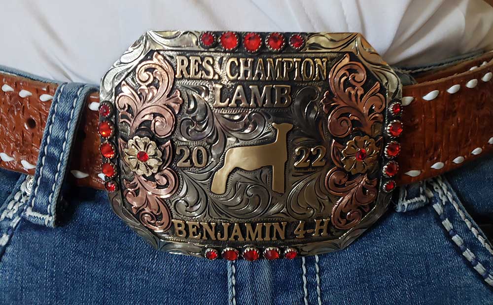 Reserve Champion belt buckle