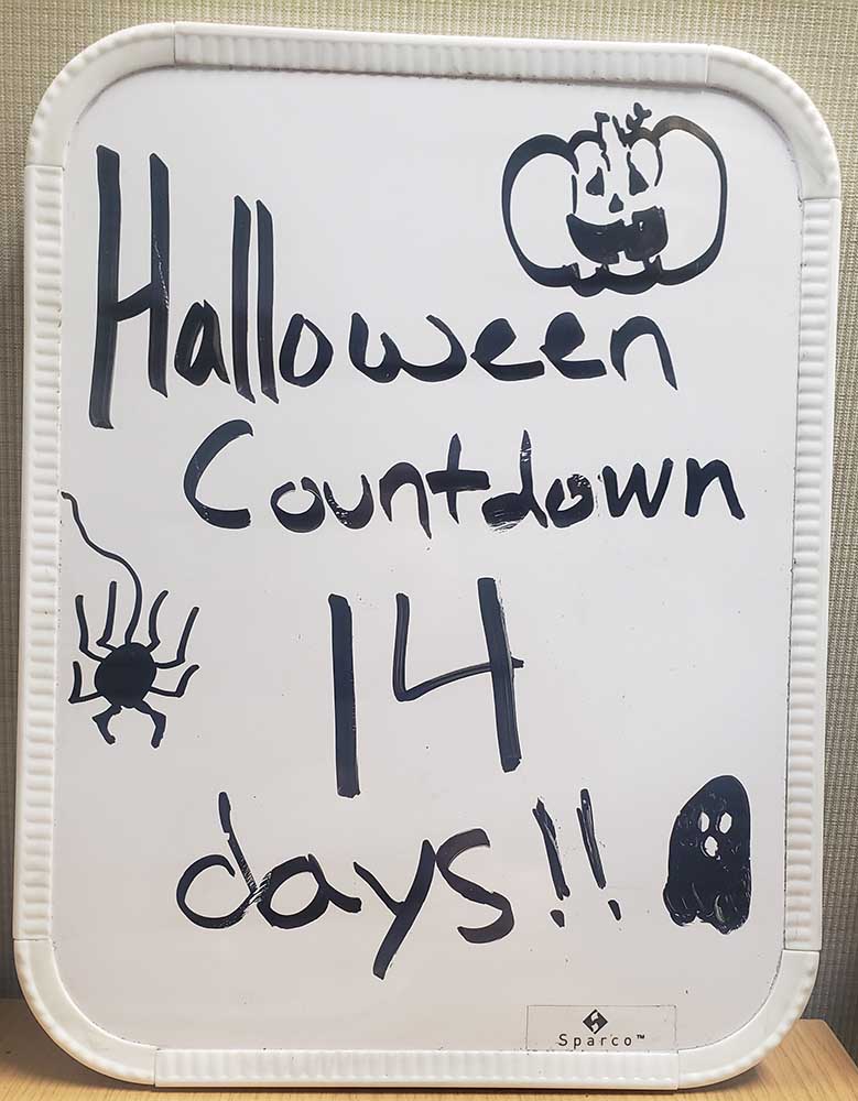 Jolie's Halloween countdown 10-17-22