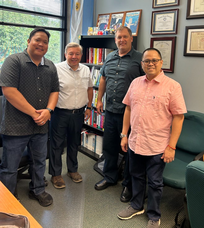 Dr. Dennis Alfaro, an Information Systems faculty and Program Coordinator for Cybersecurity visits UVU faculty and the IST Department.