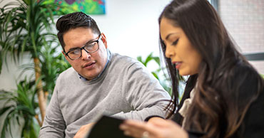 students studying