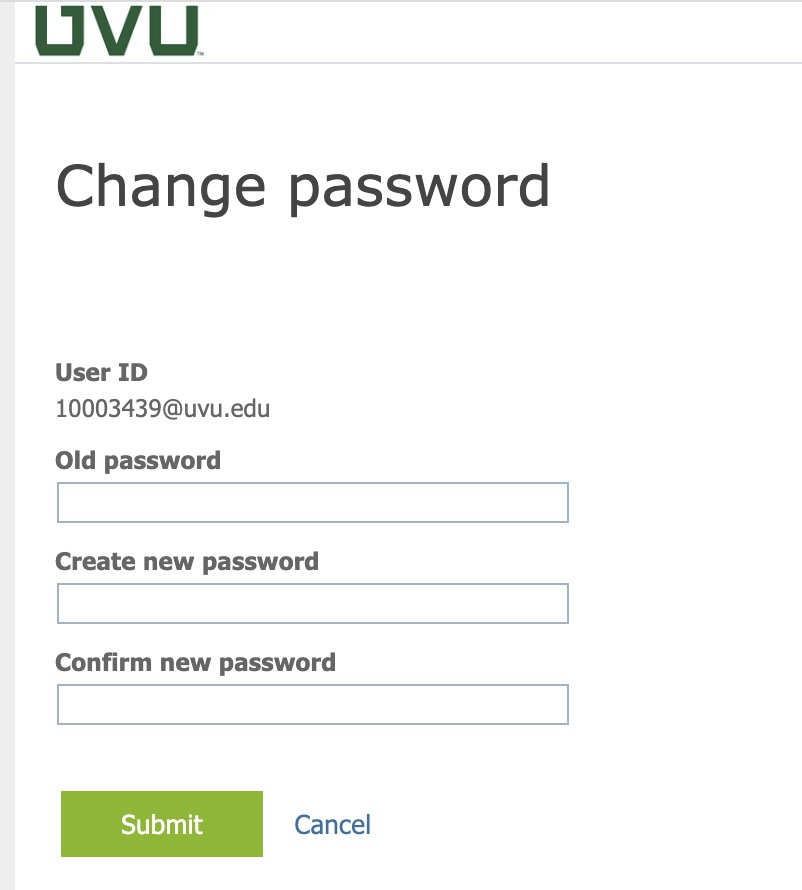 Password Change