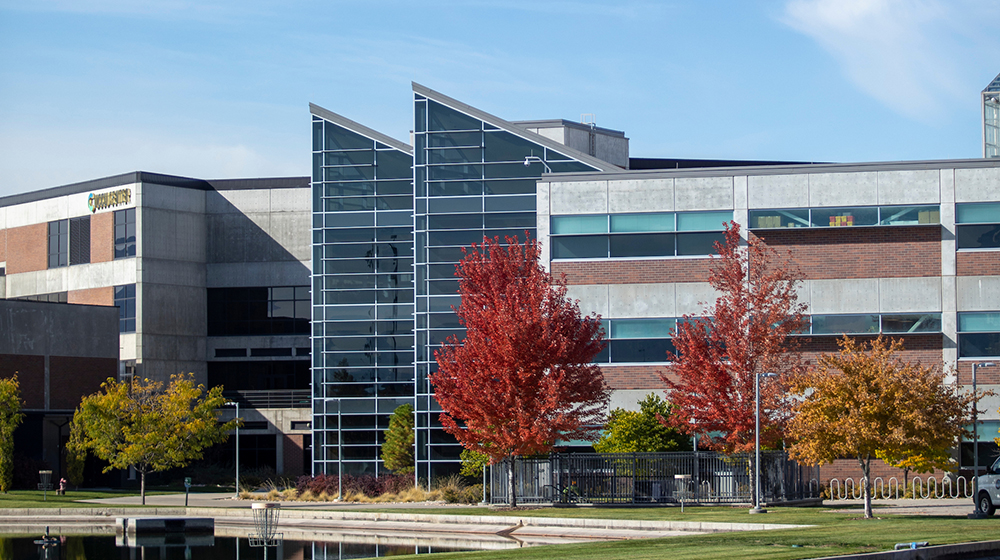 campus exterior in fall