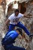 Two students goofing off at capitol reef