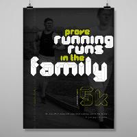 book that says "prove running runs in the family"