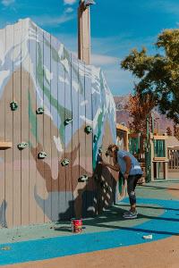 Painting Playground Wall