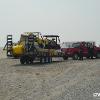 Dugway Fire Department setting up the rescue/decon staging area.