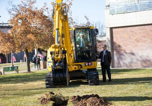 Scott Keller breaking ground