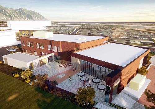 Rendering of Young Living Aumni Center