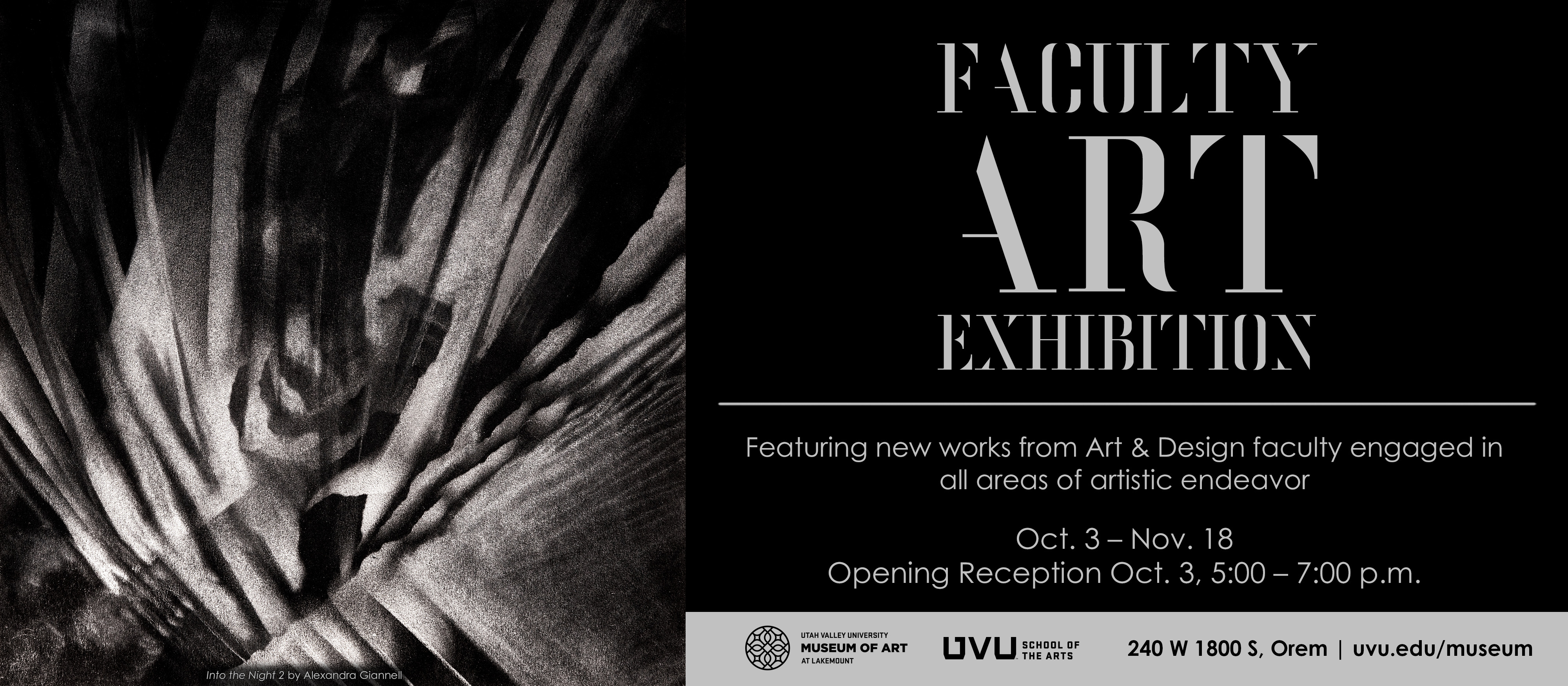 Faculty Art Exhibition - Oct. 3 - Nov. 18