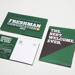 Freshman Convocation Booklet on the ground