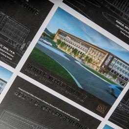 Pictures of the Scott C. Keller Building ground break invite