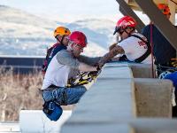 Repelling rescue mission training