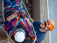 Repelling rescue mission training