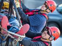 Repelling rescue mission training