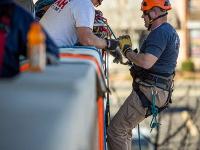 Repelling rescue mission training