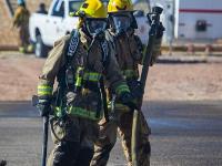 Two firefighters