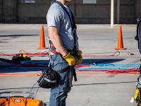 Repelling rescue mission training