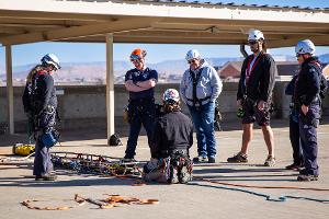 Practicing rescue scenario