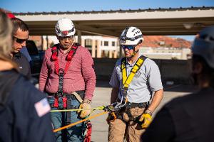 Practicing rescue scenario