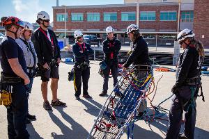 Practicing rescue scenario