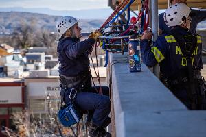 Practicing rescue scenario