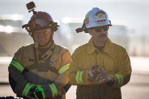 Two firefighters