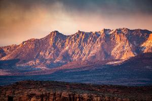 Snow peaked mountains