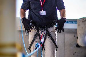 Man in harness