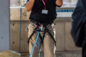 Man in harness