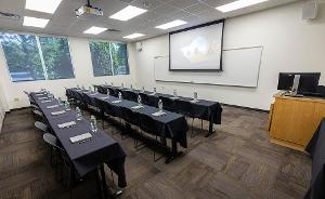 Conference Room with water bottles