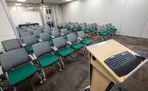 Conference Room with rows of chairs