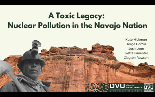 Nuclear Pollution in the Navajo Nation map.