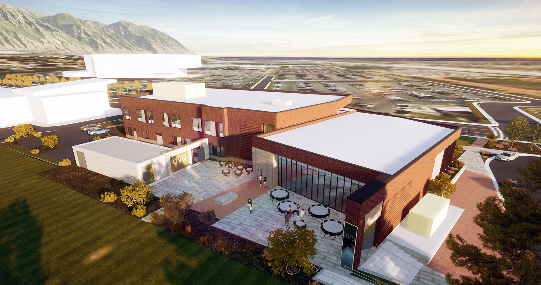 Rendering of Young Living Alumni Center 