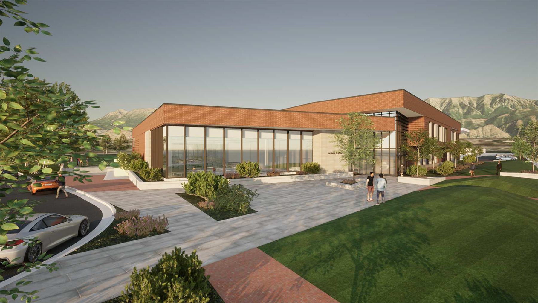 Rendering of Young Living Alumni Center 