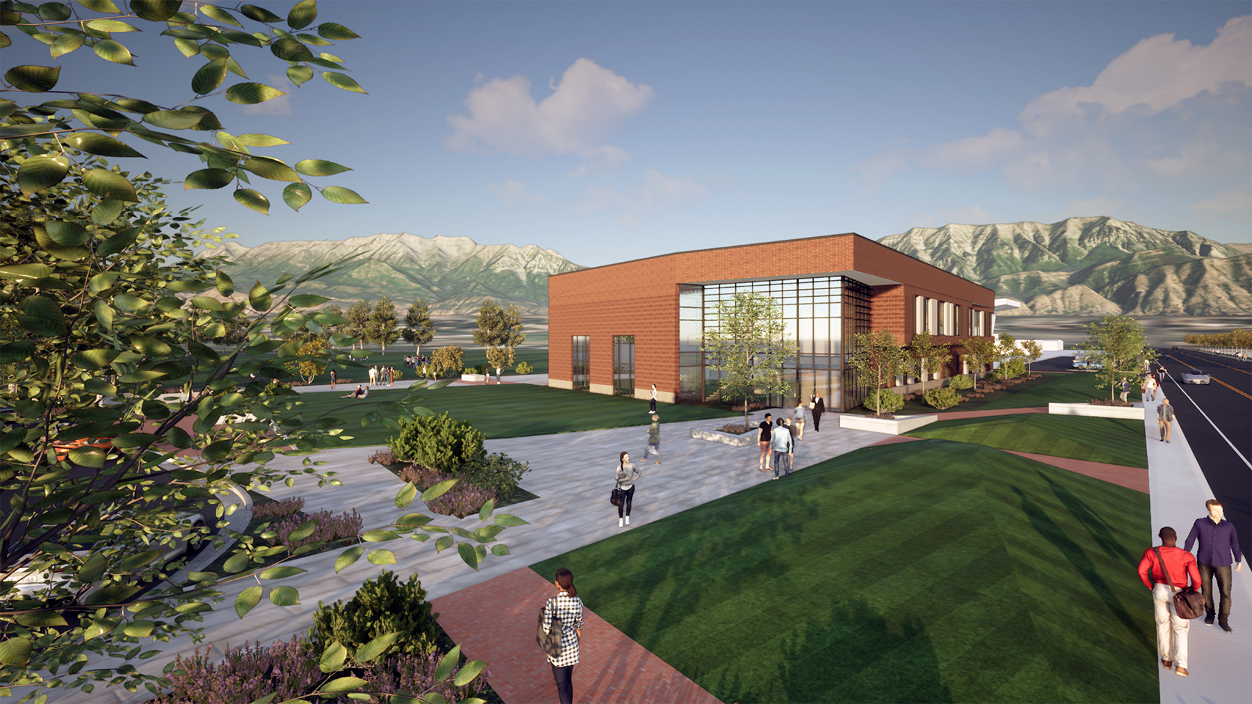 Rendering of Young Living Alumni Center 