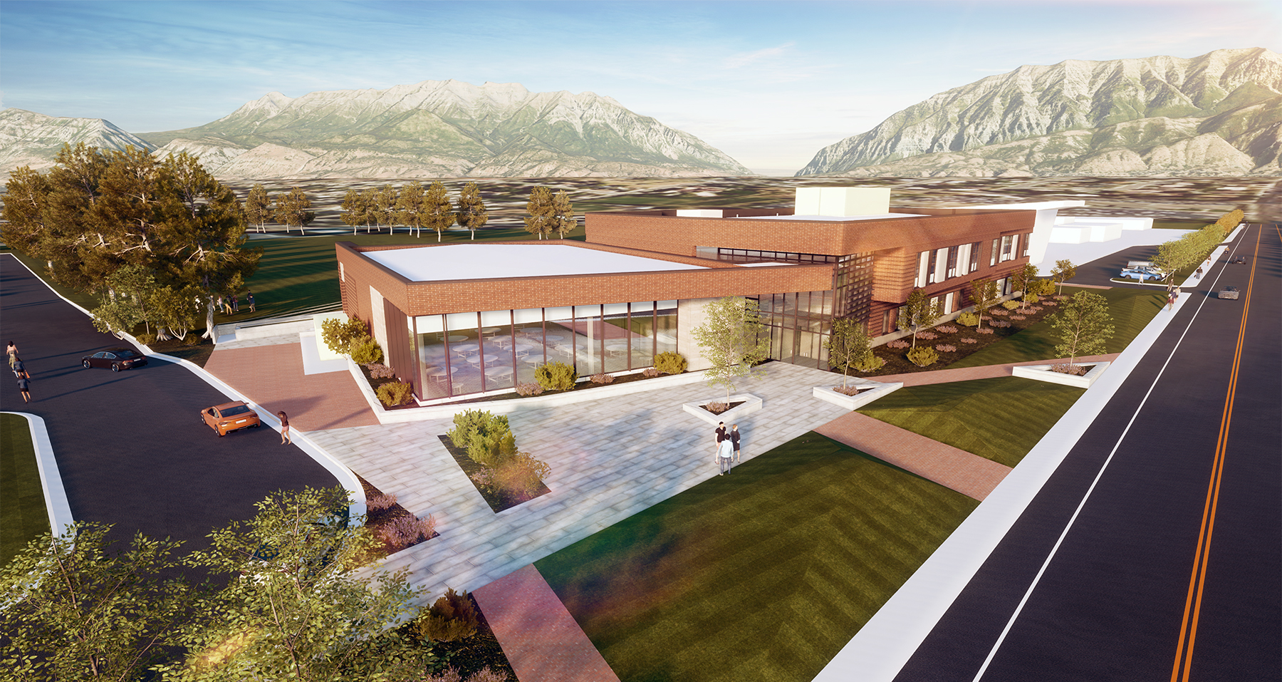 Rendering of Young Living Alumni Center 