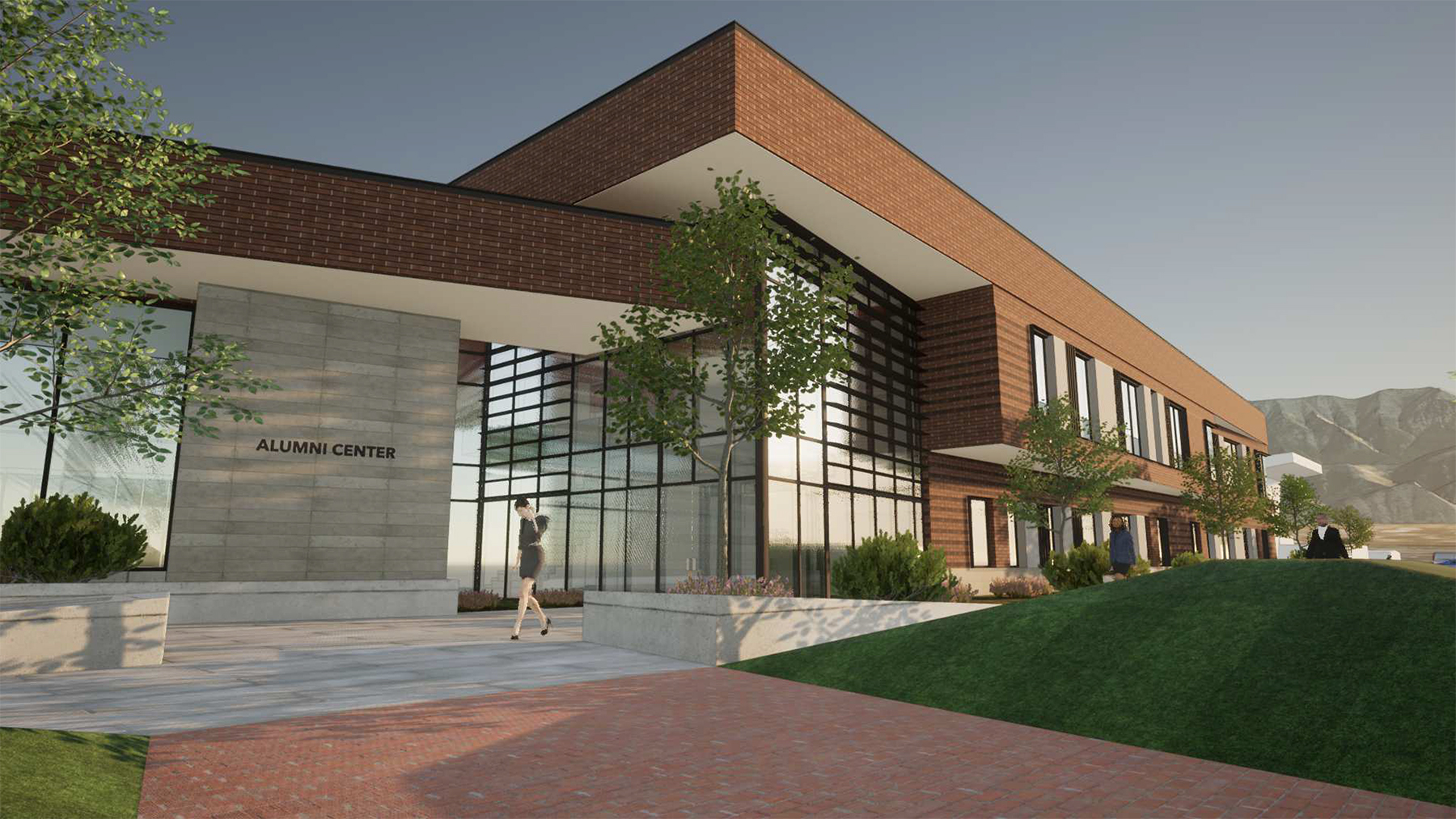 Rendering of Young Living Alumni Center 