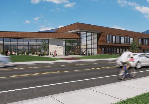 Rendering of Young Living Alumni Center 